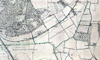 The area of Kinwick seen on a late 19th century Ordnance Survey 6 inches to the mile map